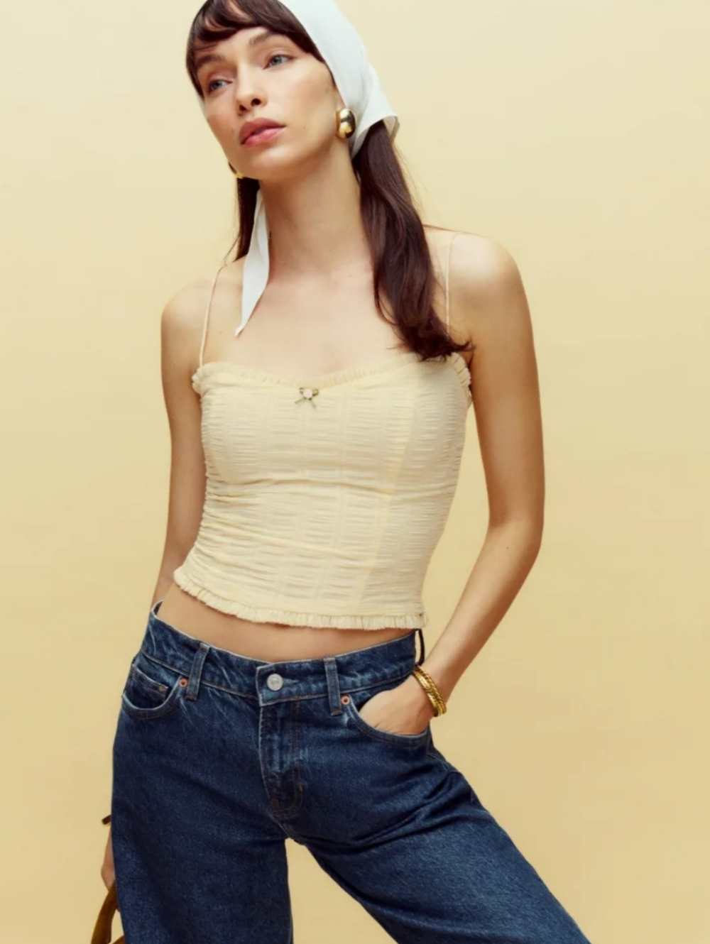 Reformation Trixi Top Sz 8